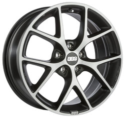 Диск литой Bbs SR 17/7,5 ET42 Vulcano grey diamond cut | Артикул WHS112941