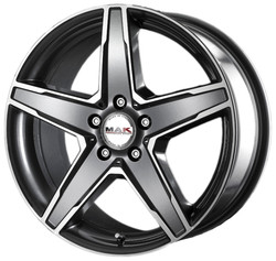 Диск литой Mak Stern 19/9,5 ET50 Gun metallic - mirror face | Артикул WHS058821
